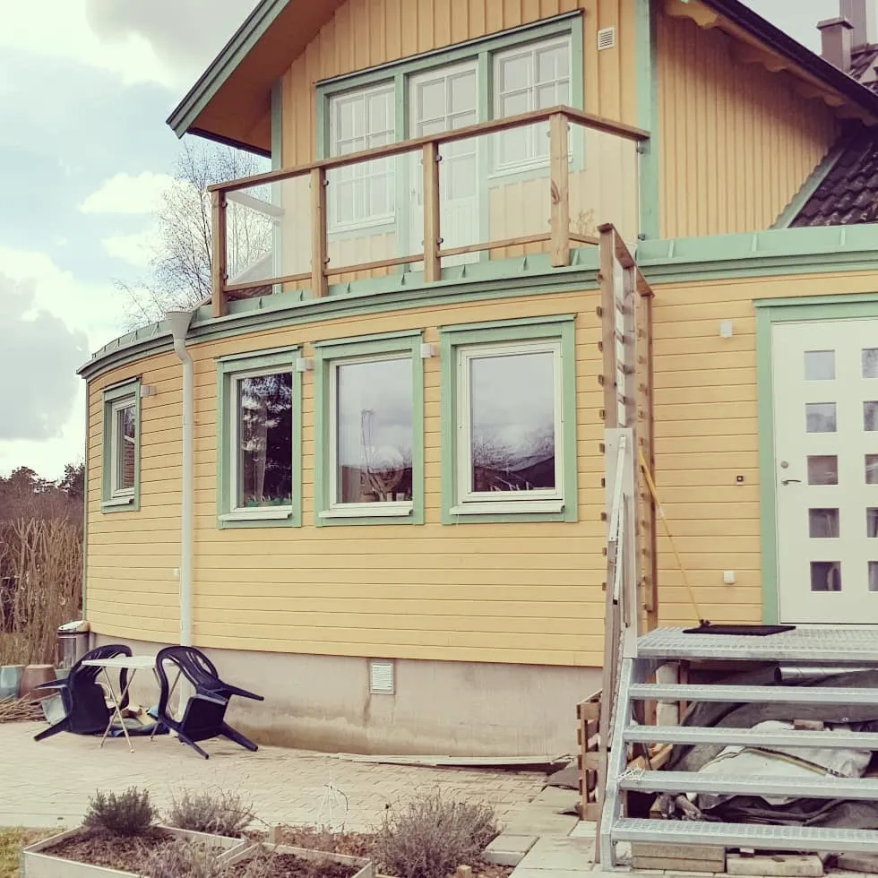 Fasadrenovering med balkong